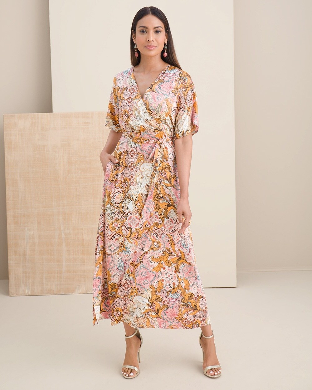Paisley Kimono Maxi Dress - Chico's